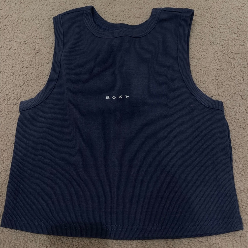 Roxy blue halter tank top